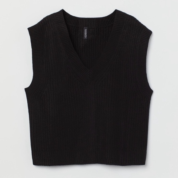 Divided H&M black Knit Vest - Picture 1 of 4